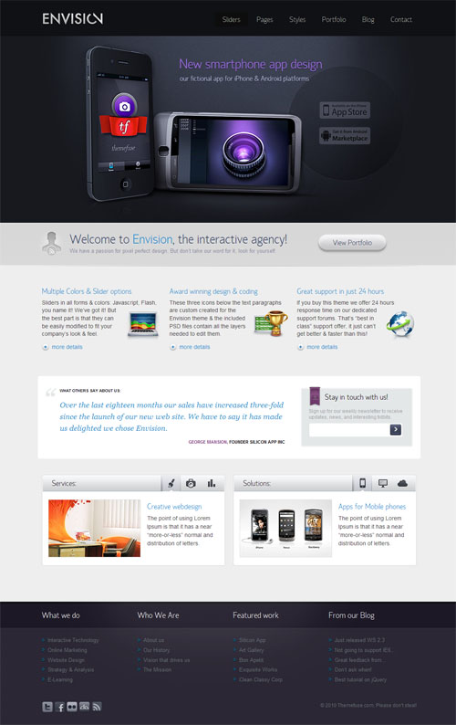 Envision Business Premium WordPress Theme