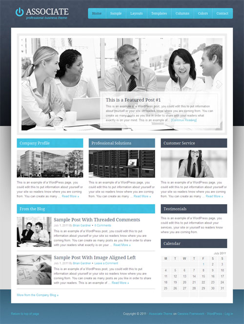 Associate Premium WordPress Business Theme