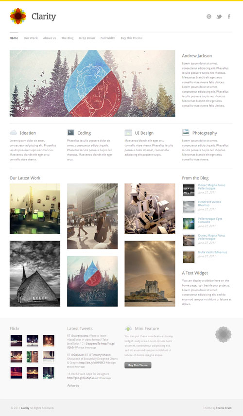 Clarity Business Portfolio WordPress Theme