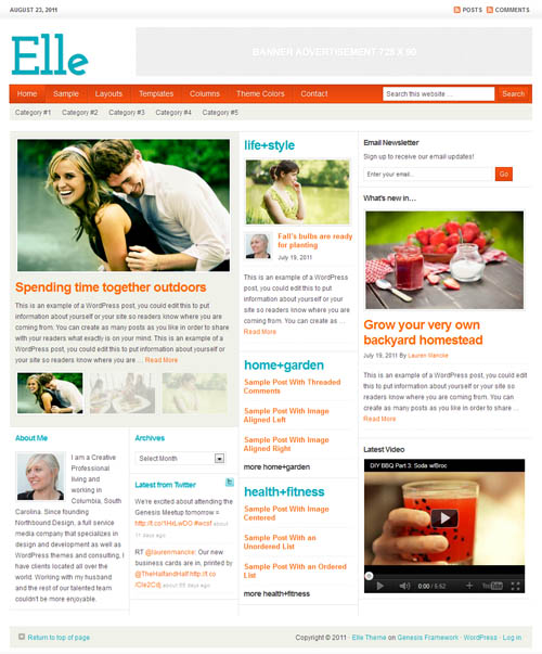 Elle Magazine Premium WordPress Theme