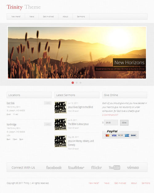 trinity wordpress theme