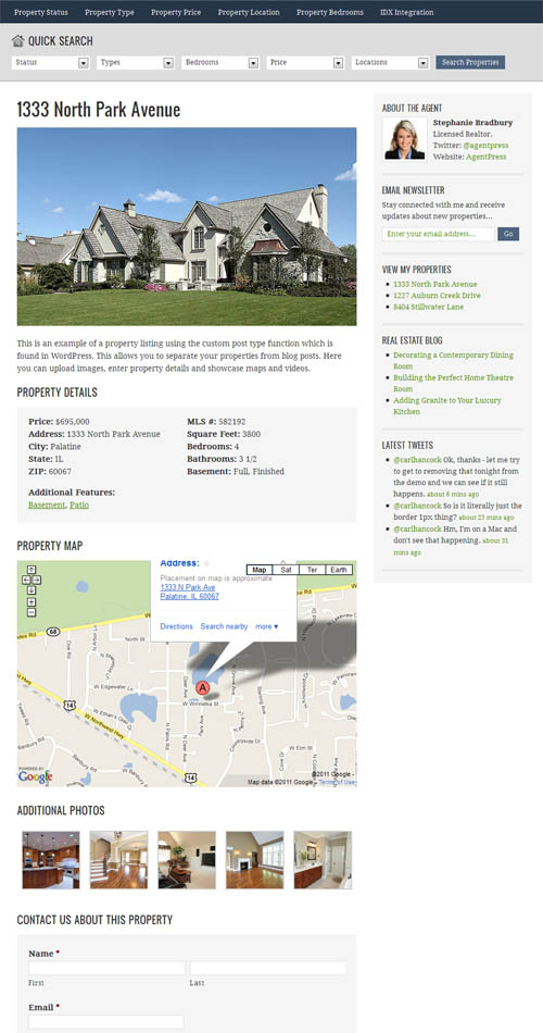 WordPress Real Estate Theme