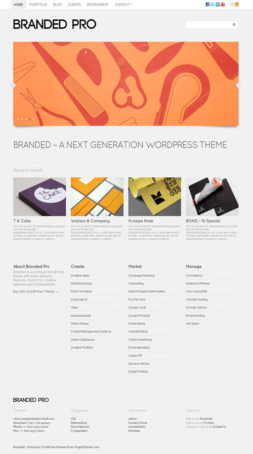 branded pro wordpress theme