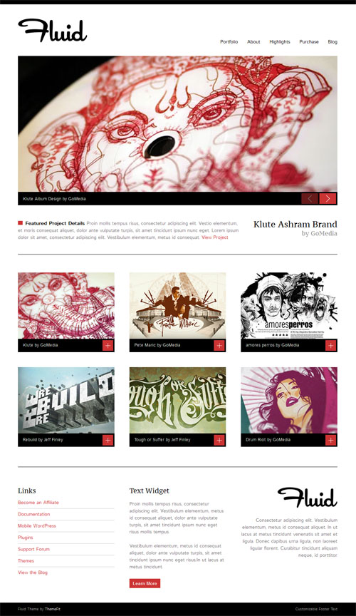 fluid wordpress theme