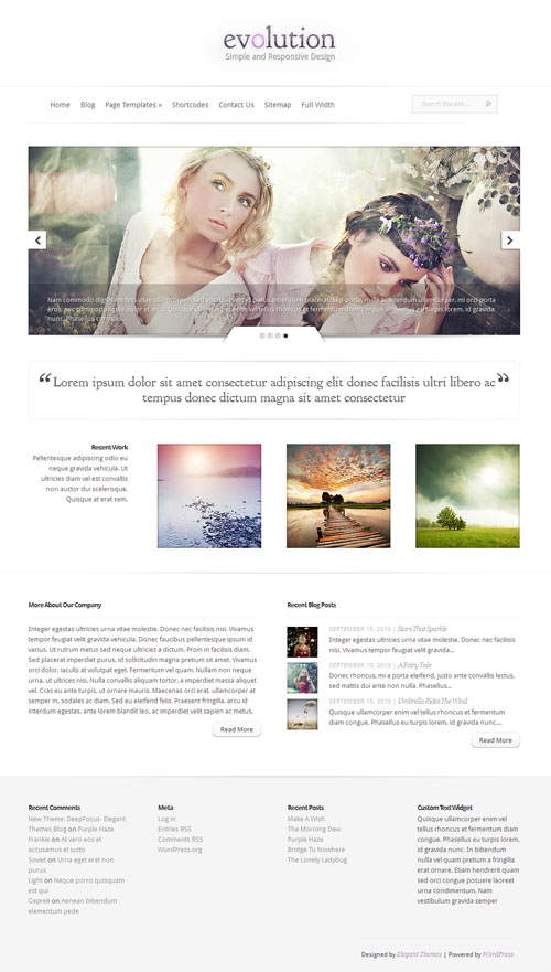 Evolution Premium WordPress Theme