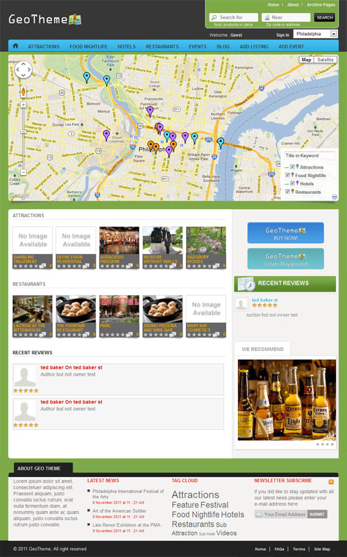 geotheme wordpress theme