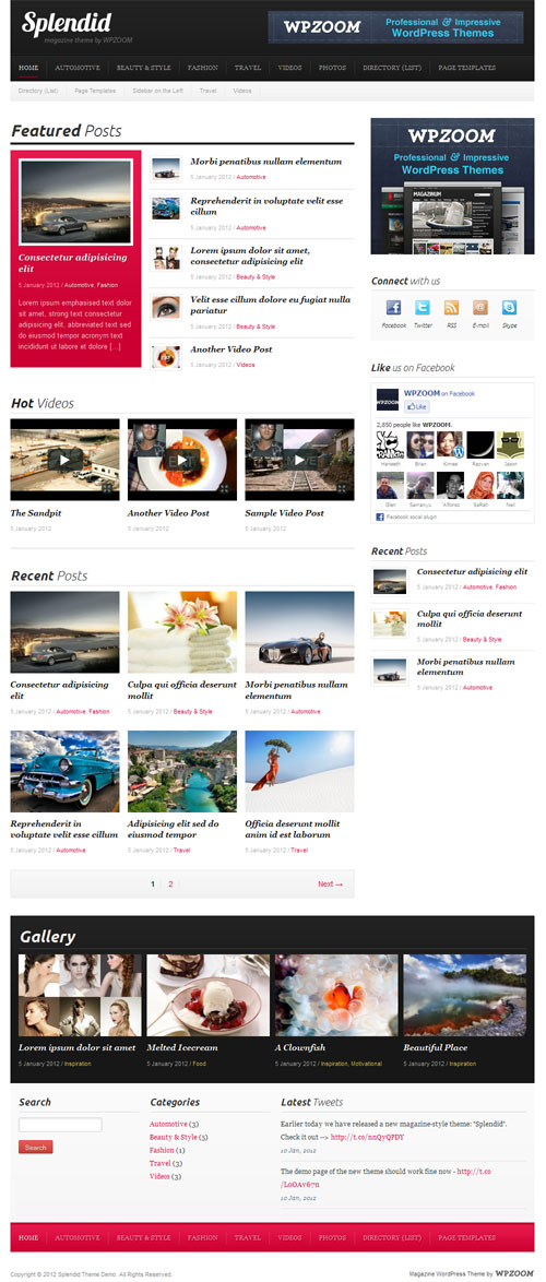 Splendid Magazine WordPress Theme