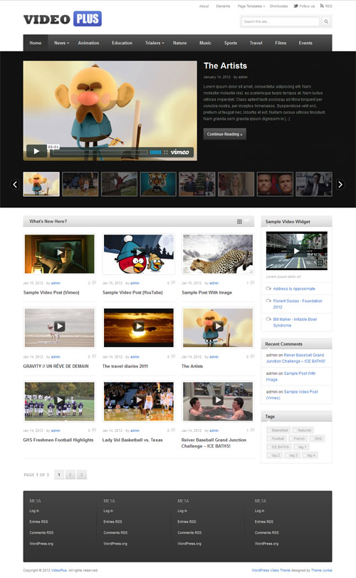 Video Plus Premium WordPress Theme