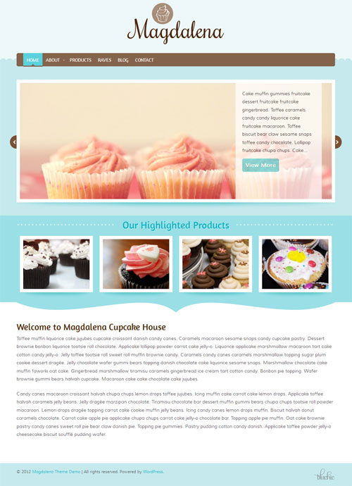 Food Business WordPress Theme