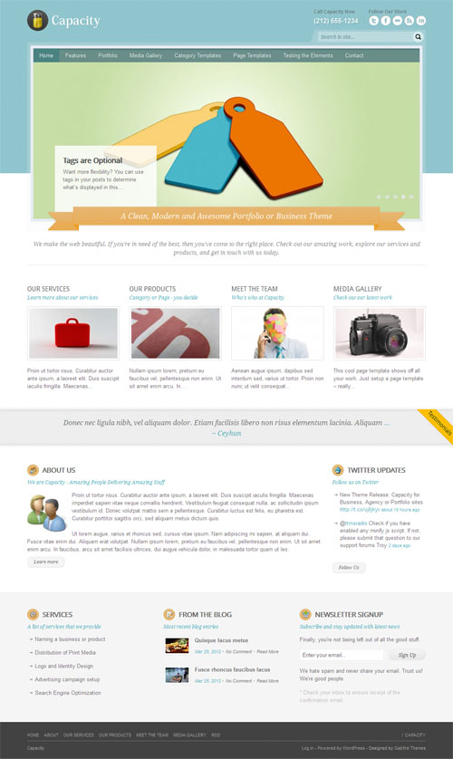 Capacity Business WordPress Theme