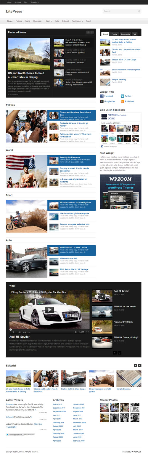 litepress wordpress theme