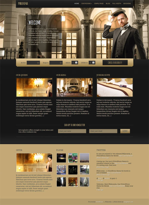 Hotel WordPress Theme Philoxenia