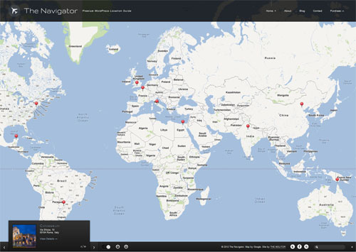The Navigator Location Guide and Blog Theme