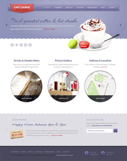 Coffee Shop WordPress Theme