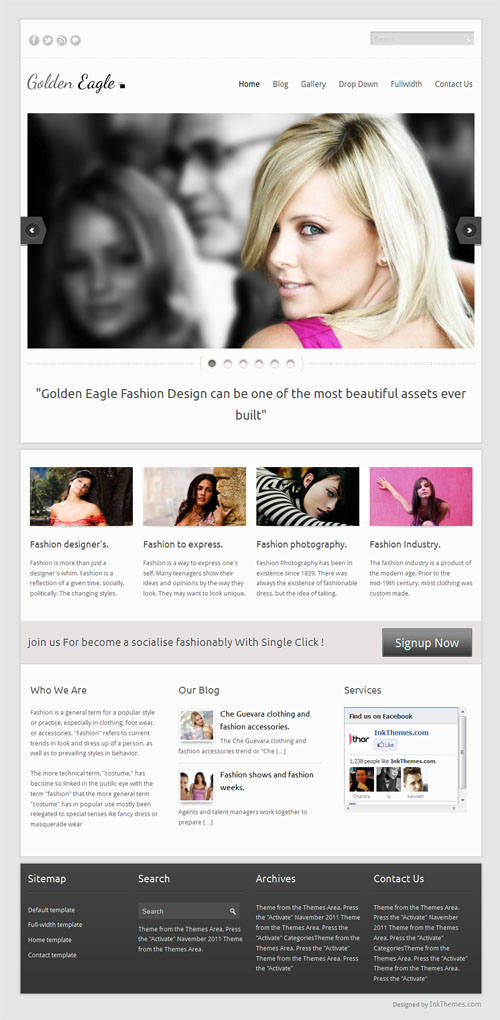 Golden Eagle Responsive Business WordPress Theme