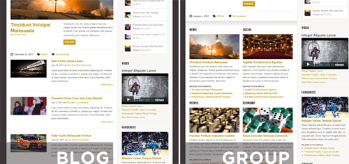 homepage layouts