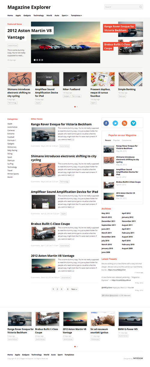 Responsive Magazine WordPress Theme