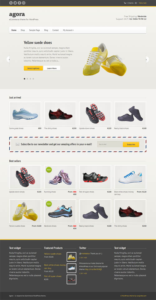 Agora ecommerce wordpress theme