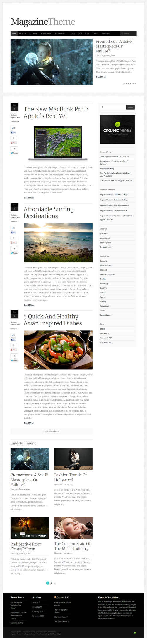 Responsive WordPress Magazine Theme 