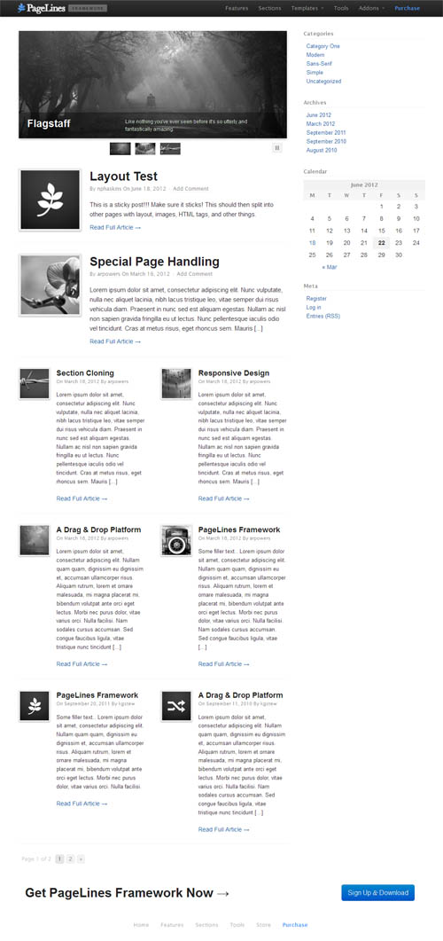 PageLines Theme Framework Blog