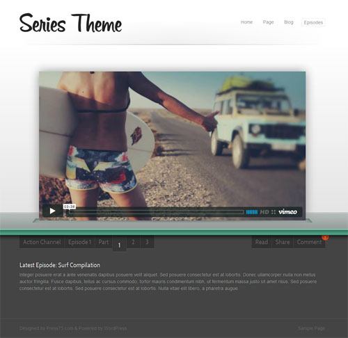 Series Video WordPress Theme 