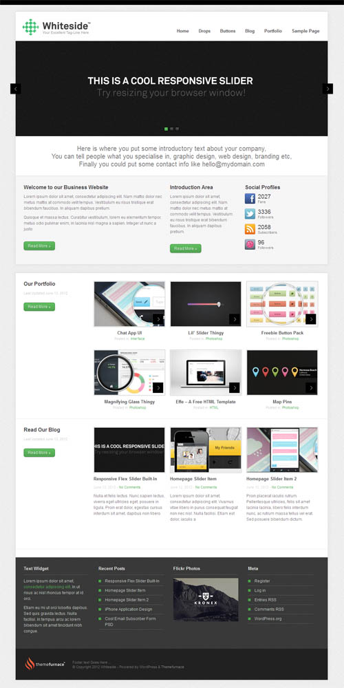 Whiteside WordPress Theme