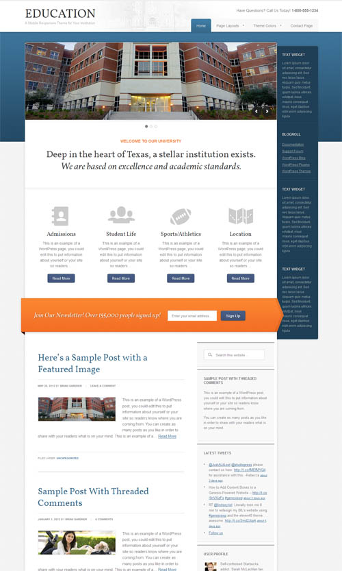 education wordpress theme