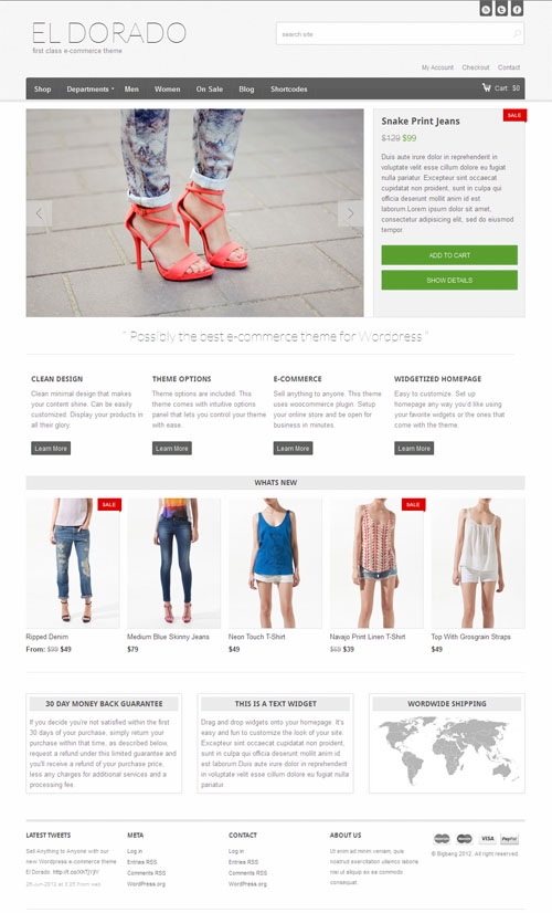 El Dorado Ecommerce WordPress Theme