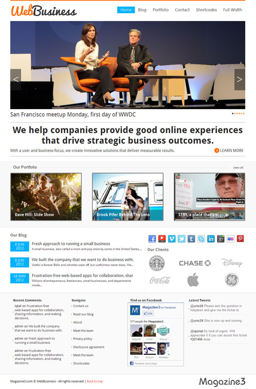 Web Business WordPress Theme