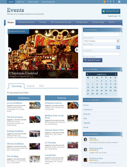 Events WordPress Theme 