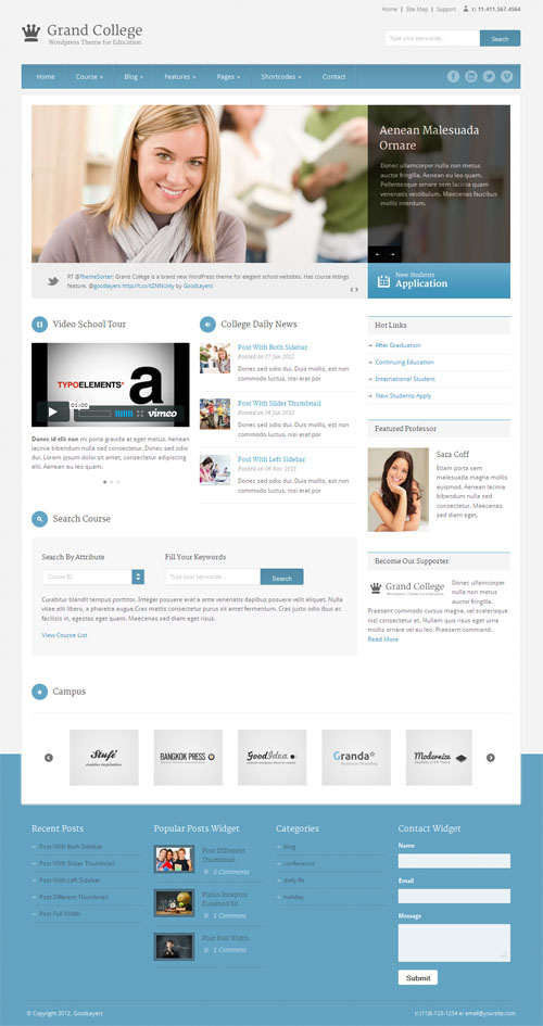 grand college wordpress theme