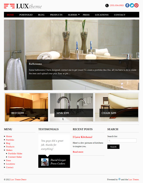 lux wordpress theme