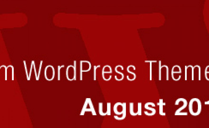 New Premium WordPress Themes August 2012