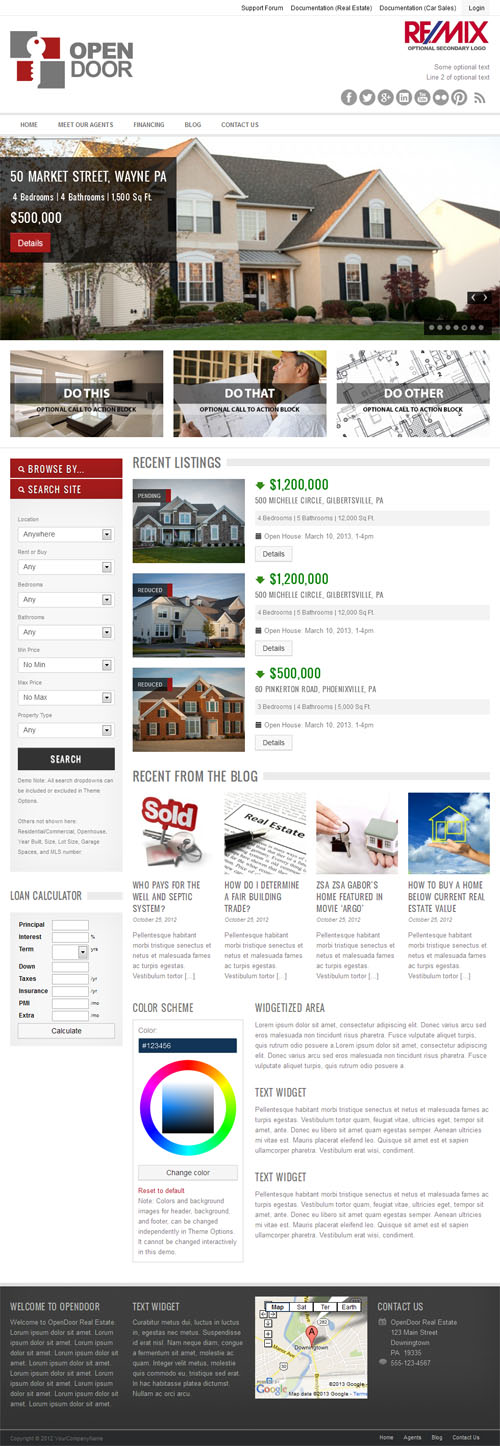 Open Door Responsive Real Estate Theme