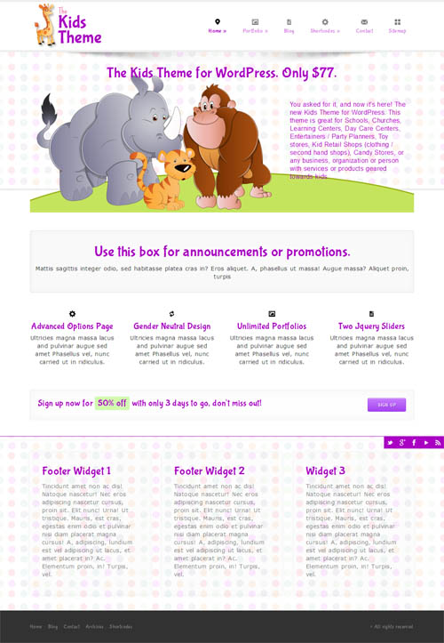 Kids WordPress Theme 