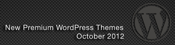 October 2012 WordPress Themes