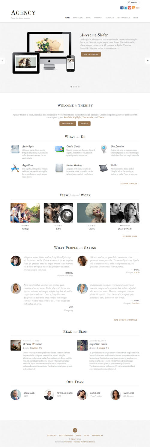 Agency Responsive Business WordPress Theme