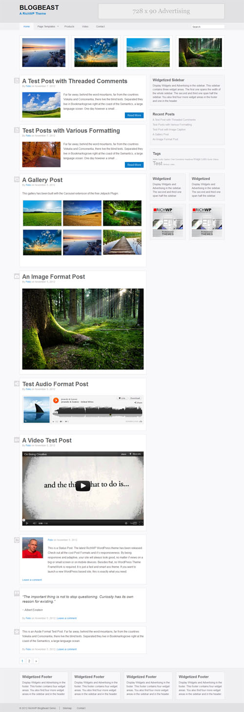 The Blog Beast Responsive WordPress Theme