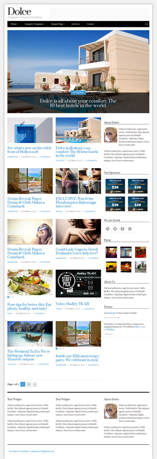 Dolce WordPress Theme