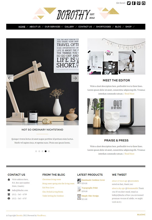 Dorothy Responsive WordPress Theme