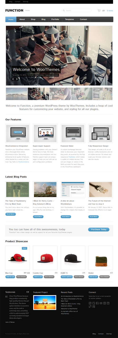 Function Responsive Premium WordPress Theme