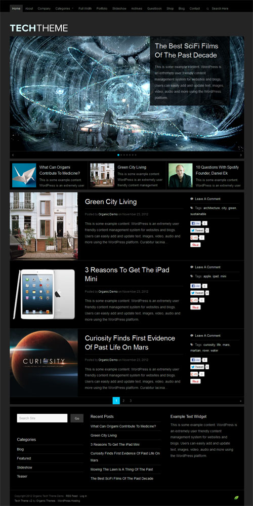 Tech 2.0 Premium WordPress Theme