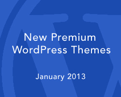 New Premium WordPress Themes January 2013