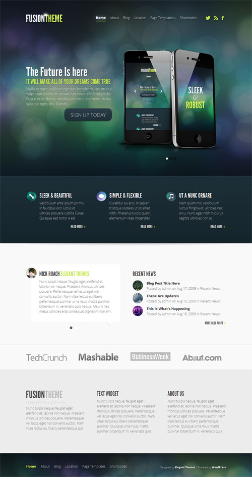 Fusion WordPress Theme