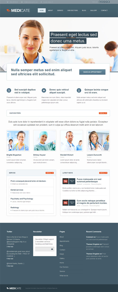 medicate wordpress theme