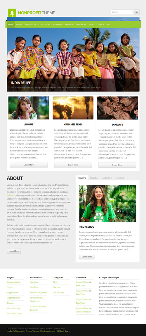 Non Profit WordPress Theme