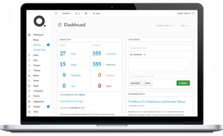 DP Dashboard Plugin – WordPress Admin Theme