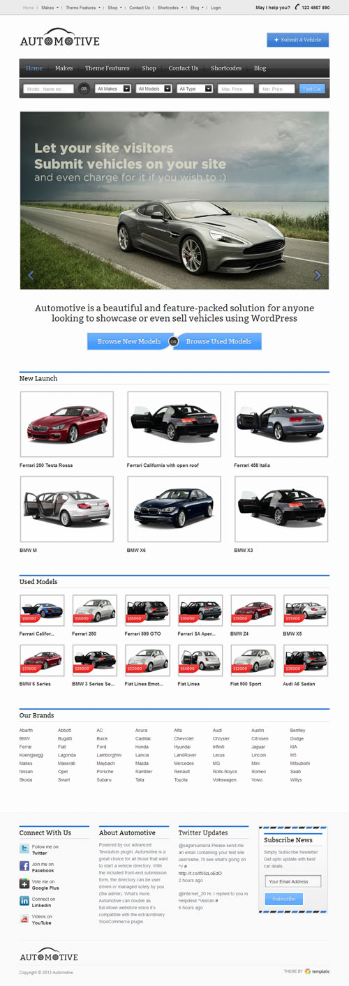 Automotive WordPress Theme