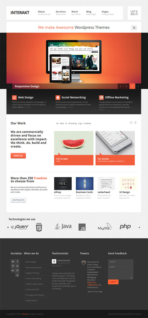 interakt Modern Responsive Business WordPress Theme 