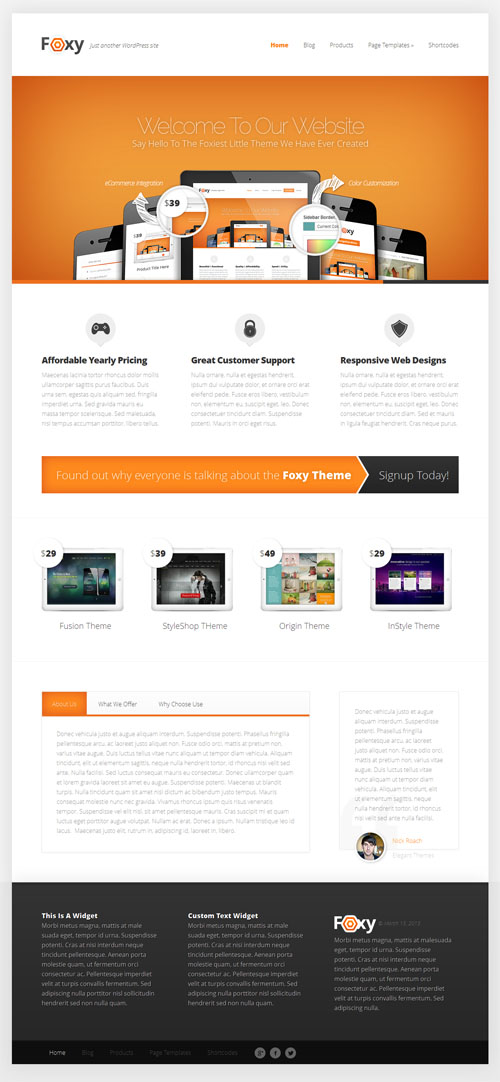 Foxy Business WordPress Theme